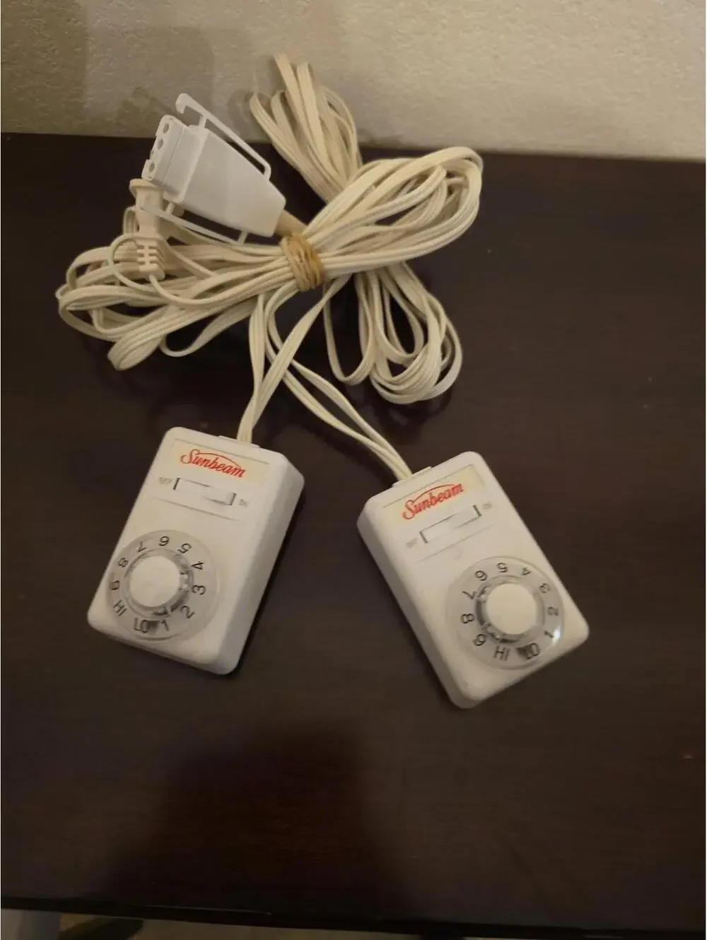 Sunbeam Electric Heated Blanket Dual Controller 3 ProngCord 613A 54KQ E23623 B20